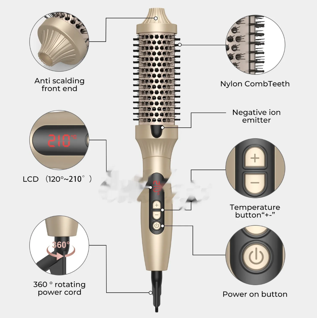 3-in-1 Hot Air Brush Hair Styler